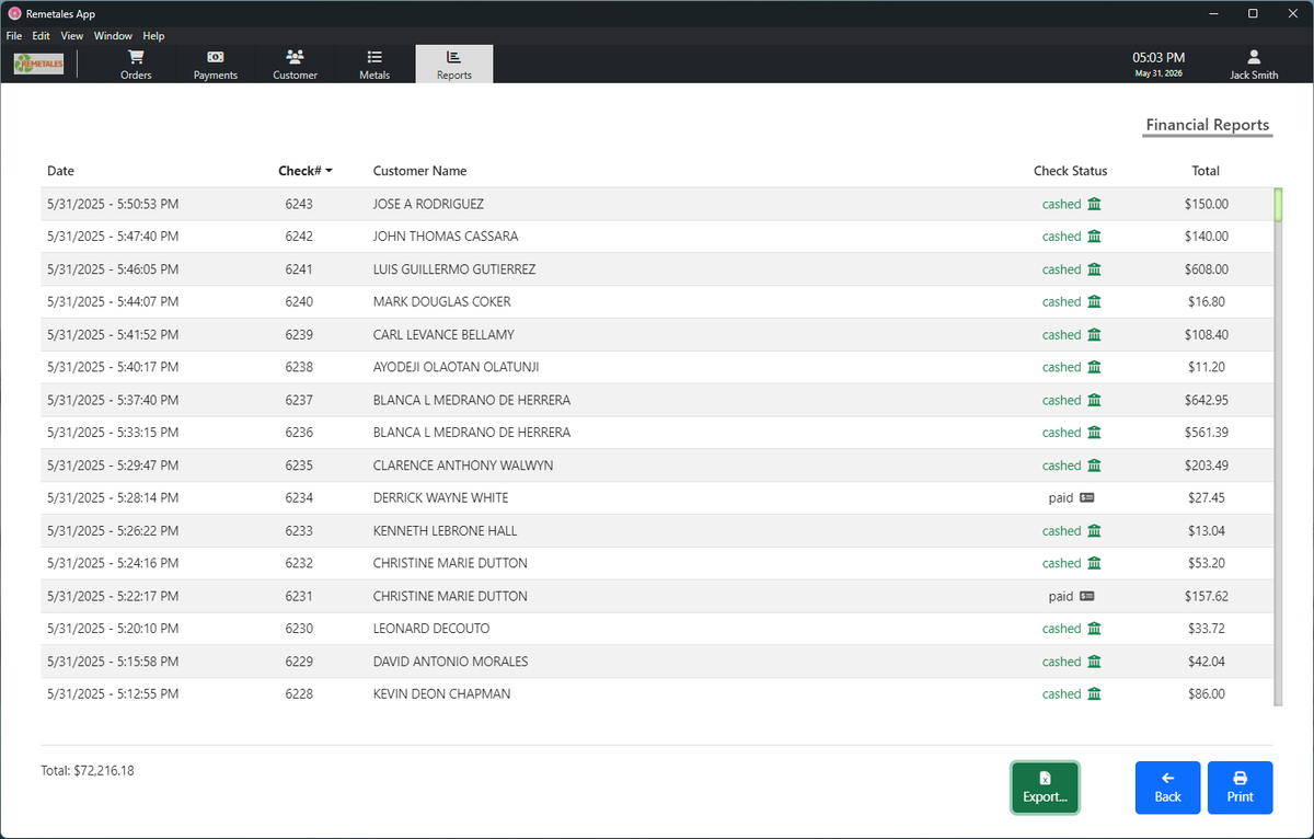 scrAPPy para Windows con reportes financieros y operativos